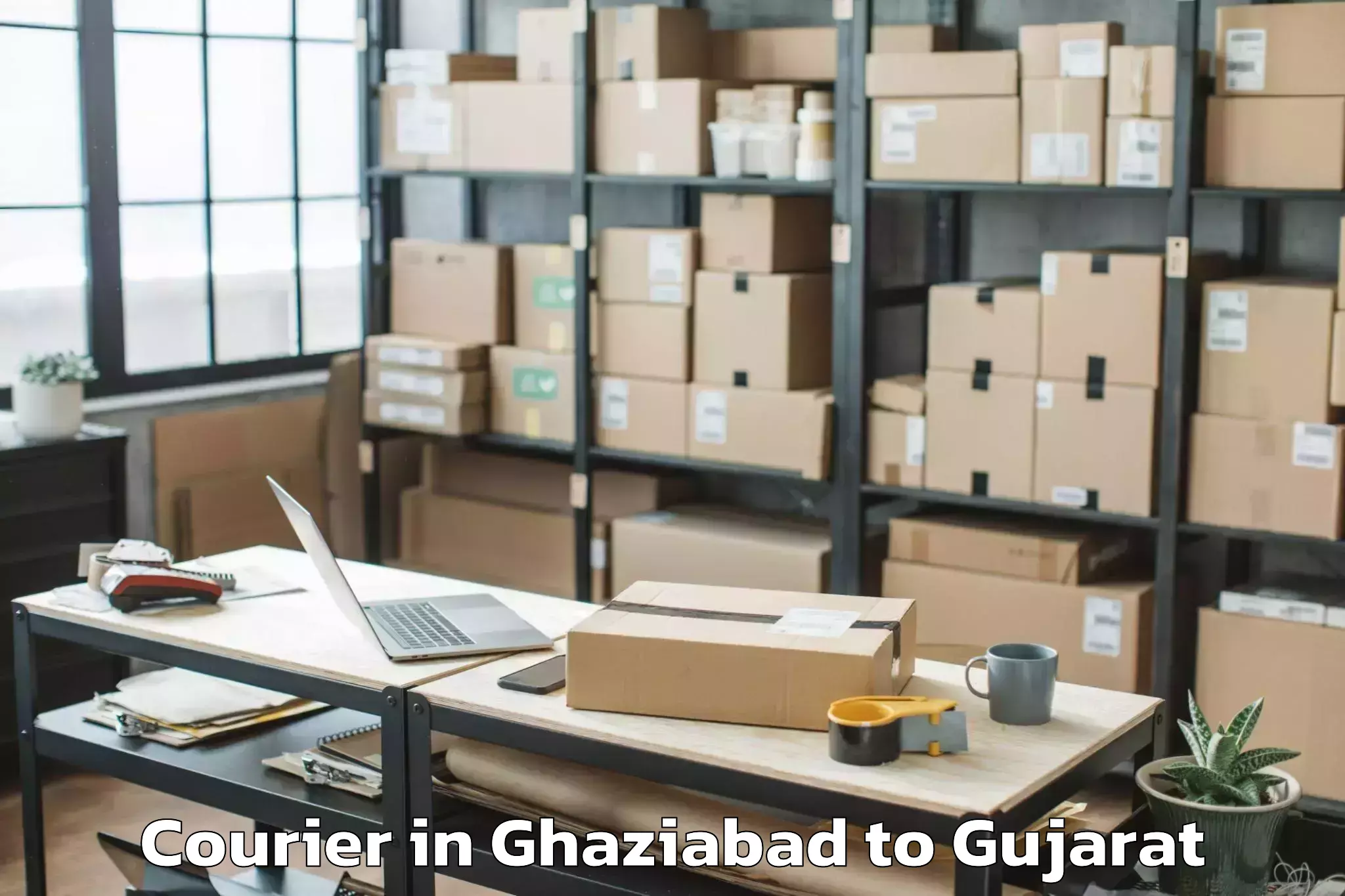 Book Ghaziabad to Jhagadia Courier